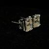 Synthetic Moissanite Earring 10.80 ct Emerald Cut Pair Gemstone Jewelry Gift