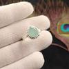 Аква Халцедон Драгоценный Камень 925 Стерлинговое Серебро Ювелирное Изделие Дизайнерское Кольцо Подарок для Жены RR-77-21