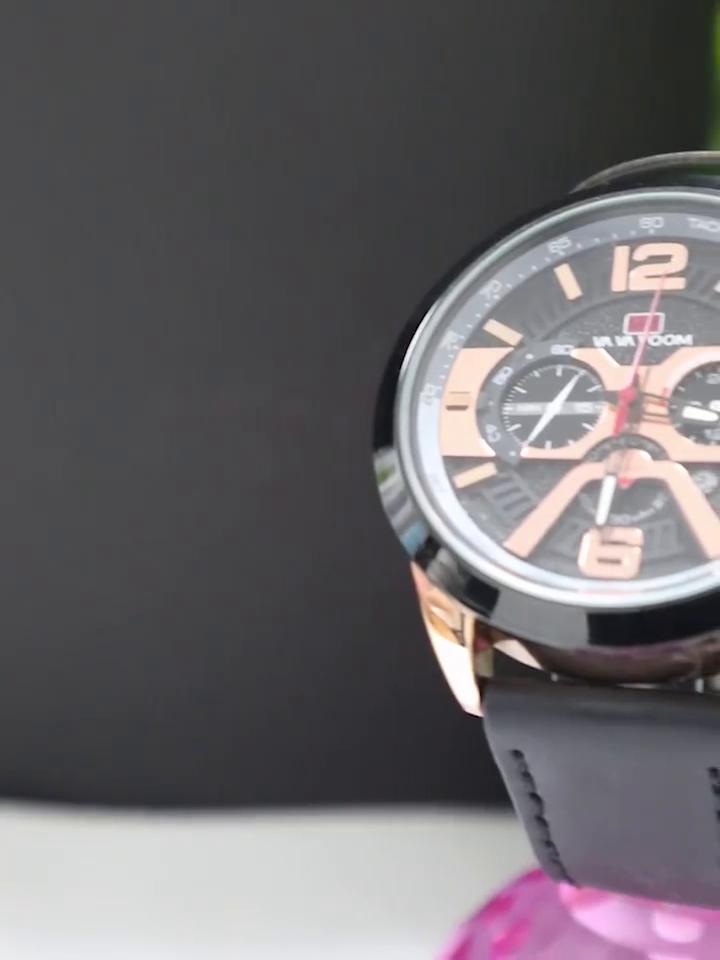 VA VA VOOM Повседневные спортивные кварцевые часы для мужчин, синие лучшие бренды, роскошные военные кожаные наручные часы, мужские часы, модные наручные часы с хронографом