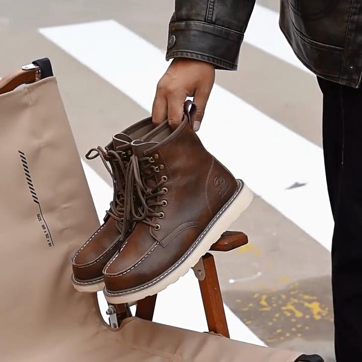 Высокие мужские защитные туфли, рабочие кроссовки с защитой от проколов, водонепроницаемые туфли со стальным носком, защитные ботинки, неразрушаемая нескользящая обувь