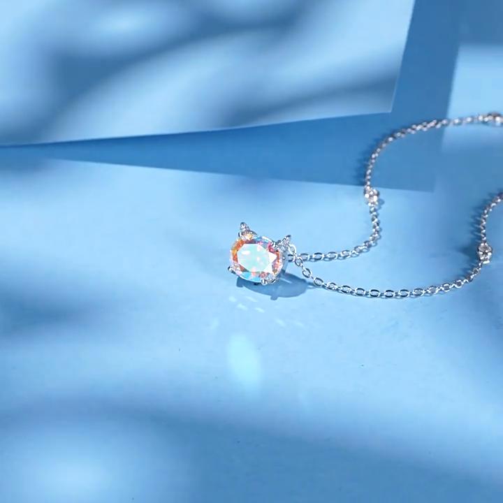 Танцизное женское ожерелье с подвеской в классическом стиле из стерлингового серебра 925 пробы с цирконом, модный подарок