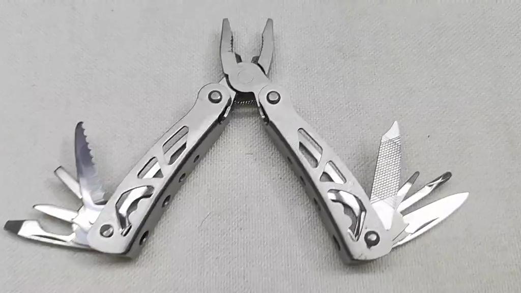 Мини многофункциональные складные плоскогубцы из нержавеющей стали, высококачественные, 6 в 1 с ножом