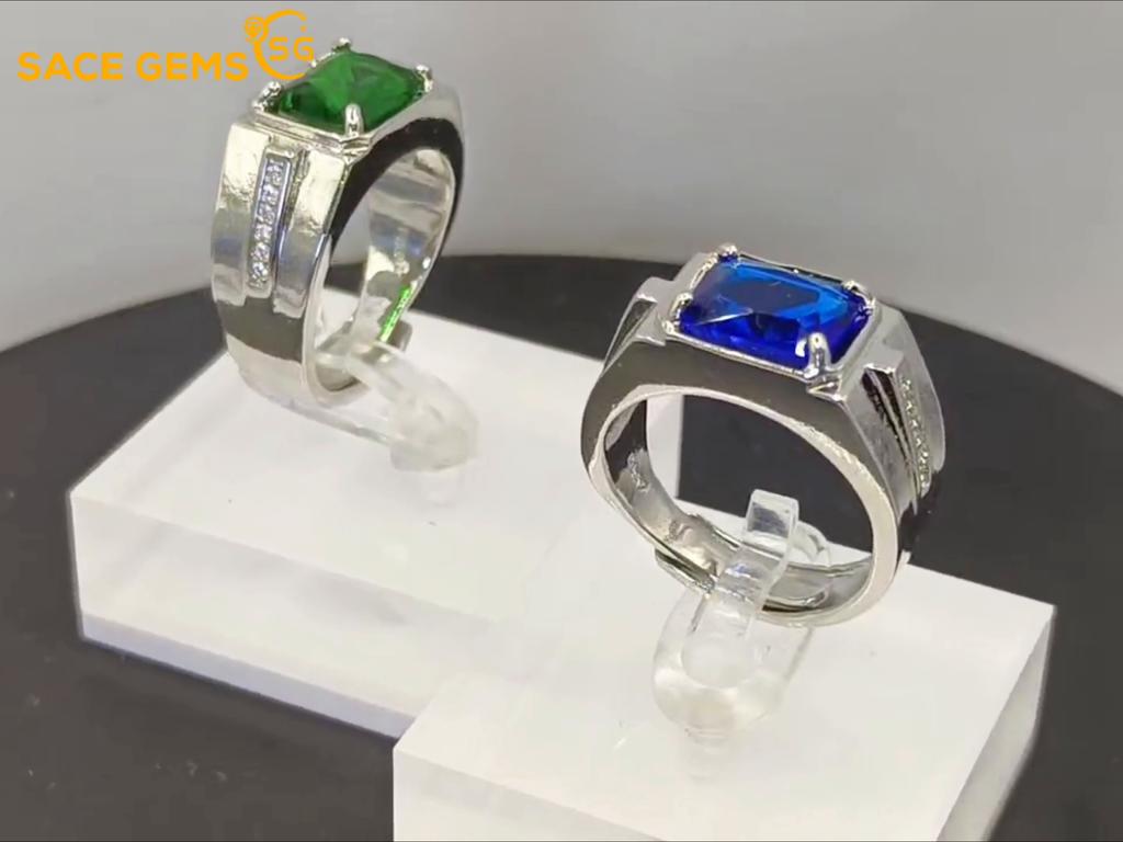 Sace Gems Classic Copper Alloy Zircon Ring Ladies Jewelry Wedding Promise Party Gift