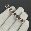 Natural Red Garnet Raw Gemstone Silver Pendant In 925 Sterling Silver - Handmade Design, Everyday Wear Jewelry Birthday Gift