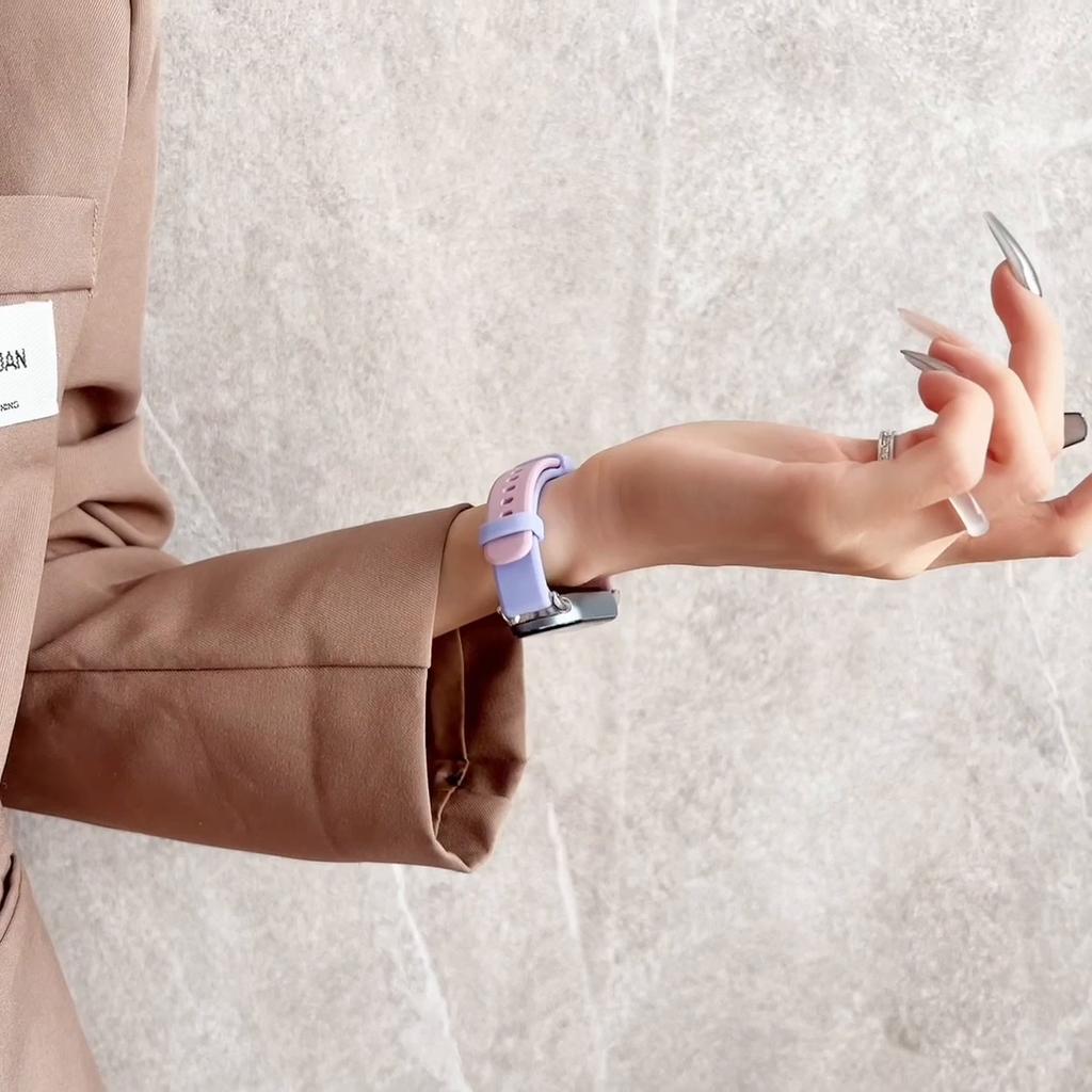 Sport Strap For Xiaomi Mi Band 9 Belt Replacement Miband8 Silicone Bracelet Smart Band 8 Waterproof Watchbands Accessories