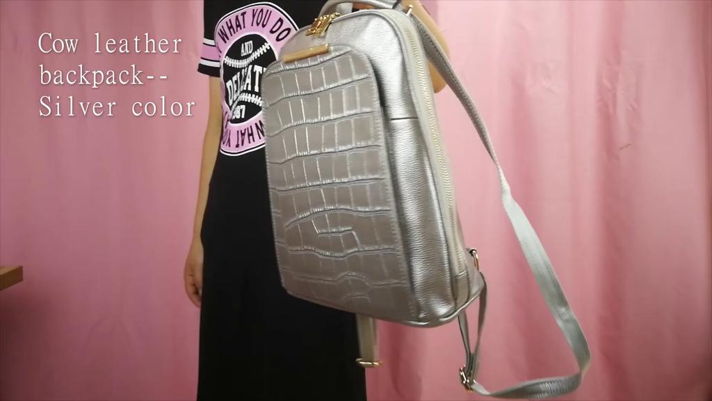 Женская сумка рюкзак из натуральной кожи