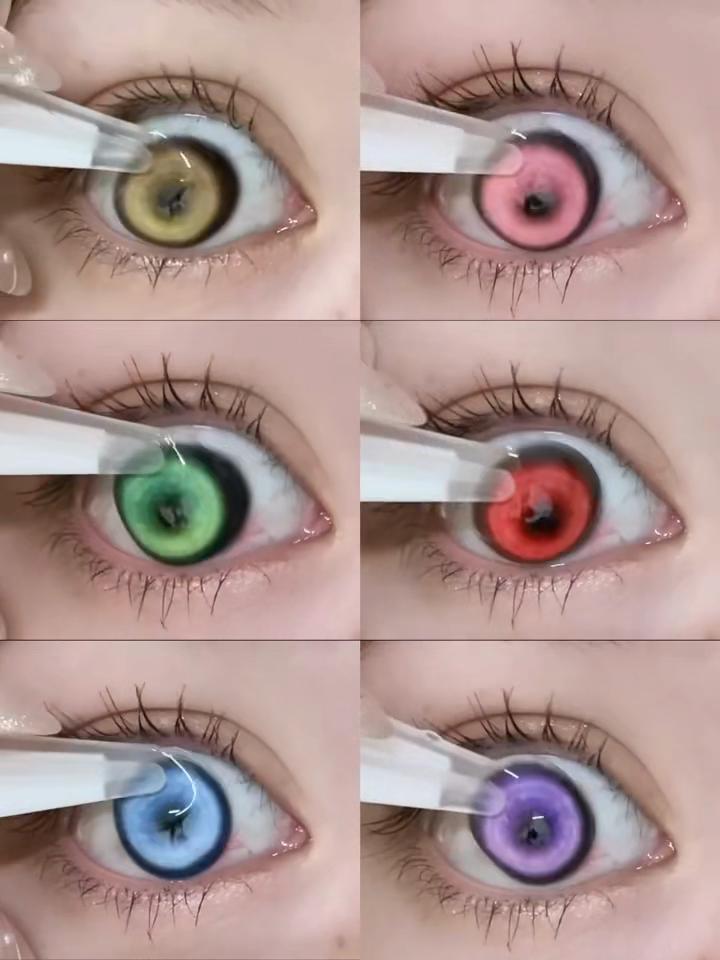 Graded Color Contact Lenses JeweLens 2pcs Anime Cosplay