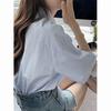 Рубашки с коротким рукавом, женские однотонные крутые унисекс студенческие блузки в корейском стиле, базовые Mujer De Moda, распространенные стильные Ins, новинка