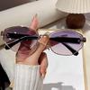 Autumn Classic Metal Frame Geometric Sunglasses Women Uv400 Sun Shield For Casual Wear