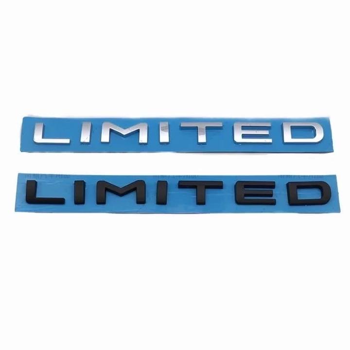 ABS car rear bumper side emblem sticker Limited FOR Au/ris Rav/4 Ya/ris Cor/olla 4Ru/nner Aval/on car logo sticker; car exterior
