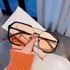 Oversized Sunglasses Women 2025 New Unique One Piece Fashion Sunglasses For Men UV400 Punk Glasses Trending Female Eyewear UV400