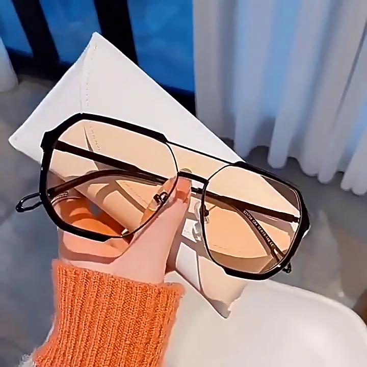 Oversized Sunglasses Women 2025 New Unique One Piece Fashion Sunglasses For Men UV400 Punk Glasses Trending Female Eyewear UV400