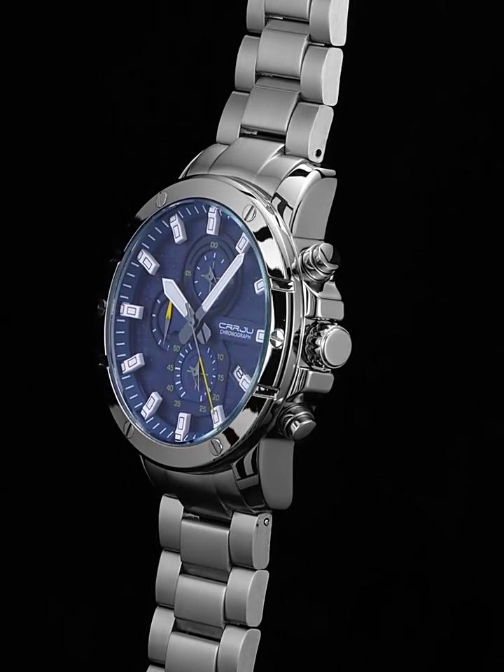 CRRJU-2296 Men's Watch Casual Business Fashion Personality Watch Men's Watch Student Watch Simple Calendar