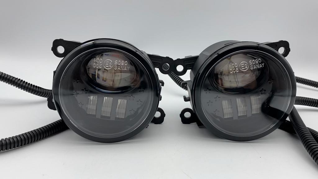 1Pair Car Front Foglight Fog Lamp Daytime Running Lights For Ford Focus Fiesta Explorer Transit Mondeo Edge LED Fog Lights H11