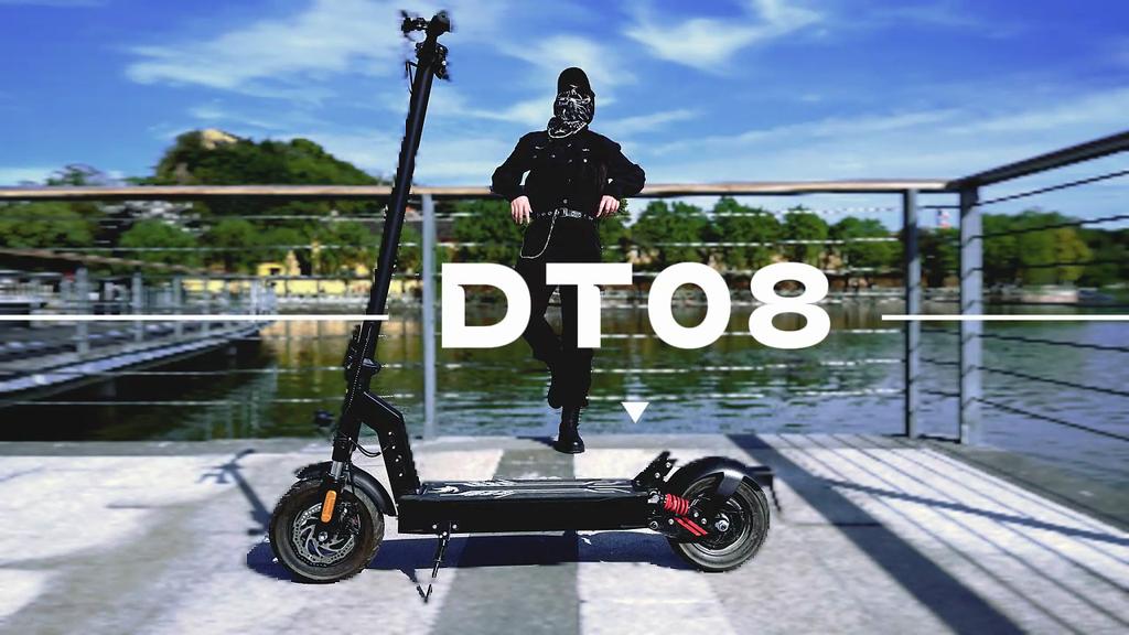 DriveTron DT08 500W Electric Scooter, 48V 13Ah Battery, 10" Tubeless Tires, 40-60km Range, Dual Suspension for Urban Commute