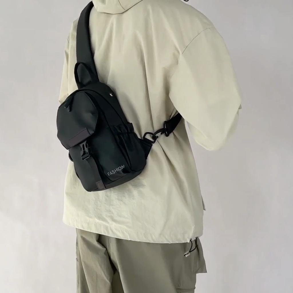 Crossbody Bag Men's Chest Bag Large Capacity Lightweight Shoulder Bag