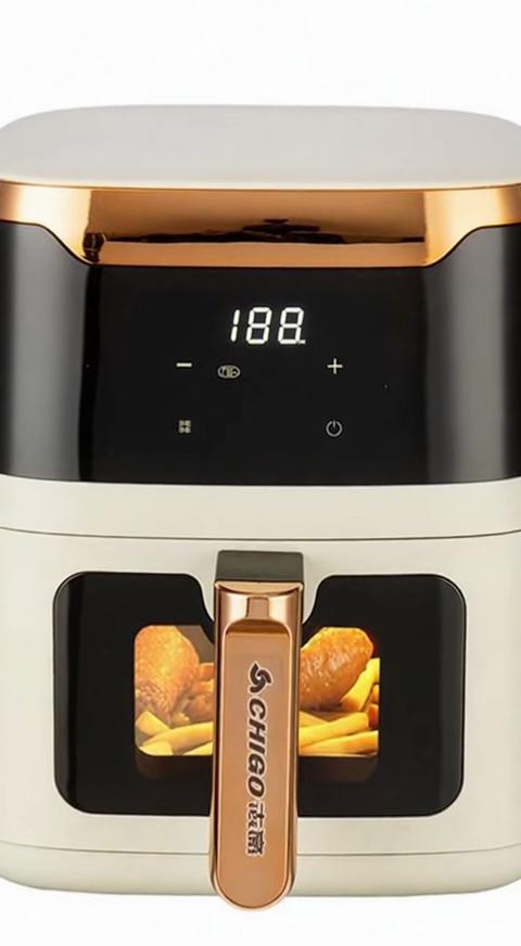 Фритюрница бытовая визуальная интеллектуальная с таймером и контролем температуры, автоматическая, большой емкости, с функцией отключения питания, интегрированная электрическая фритюрница