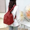 Compact Backpack with Adjustable Straps and Front Zipper Pocket