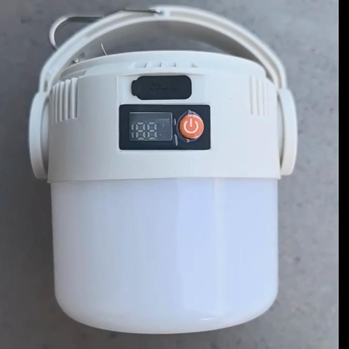 Портативный светодиодный кемпинговый фонарь на солнечной батарее с аккумулятором и зарядкой Type-C