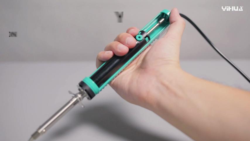 929D-V Electric Desoldering Soldering Iron Solder Sucker Desoldering Pump with Shorter Charging Handle and Desoldering Nozzles 1.0mm 1.2mm