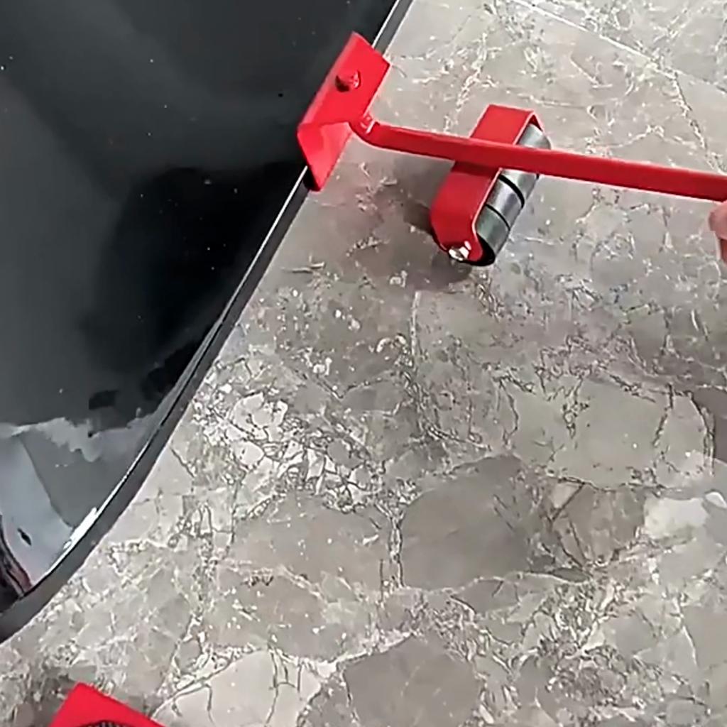 Furniture Moving Transport Roller Set Removal Lifting Moving Tool Set Wheel Bar Mover Moving Heavy Stuffs Device Hand Tool