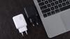 QGeeM PD 30 Вт 2 порта ЕС Plug адаптер для быстрого зарядного устройства для iPhone 14 13 12 11 Samsung Xiaomi Huawei QC 3,0 Быстрое зарядное устройство для мобильного телефона