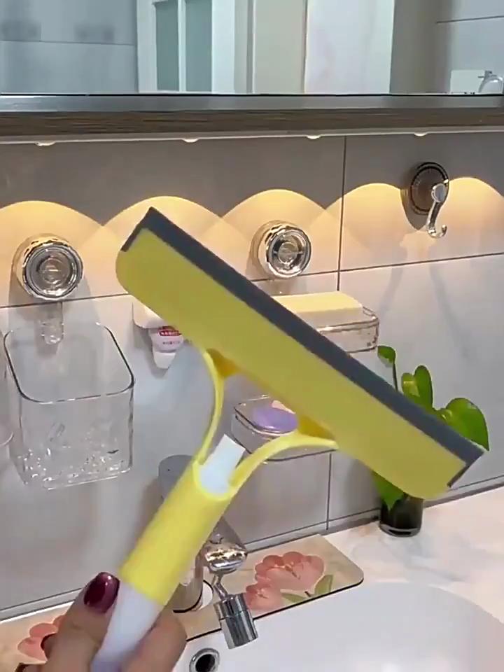 3 в 1 скребок для мытья окон, многофункциональный стеклоочиститель для зеркал с распылителем, скребок из микрофибры, бытовые чистящие средства для автомобиля