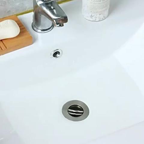 Universal Bathroom Sink Drain Stopper Pop-up Basin Strainer Anti-clogging Bathtub Press Filter
