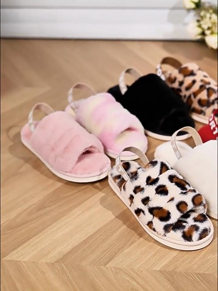 Plush Slippers, Autumn and Winter Home, Indoor Cotton Slippers, Warm Thick Bottom Plush Slippers