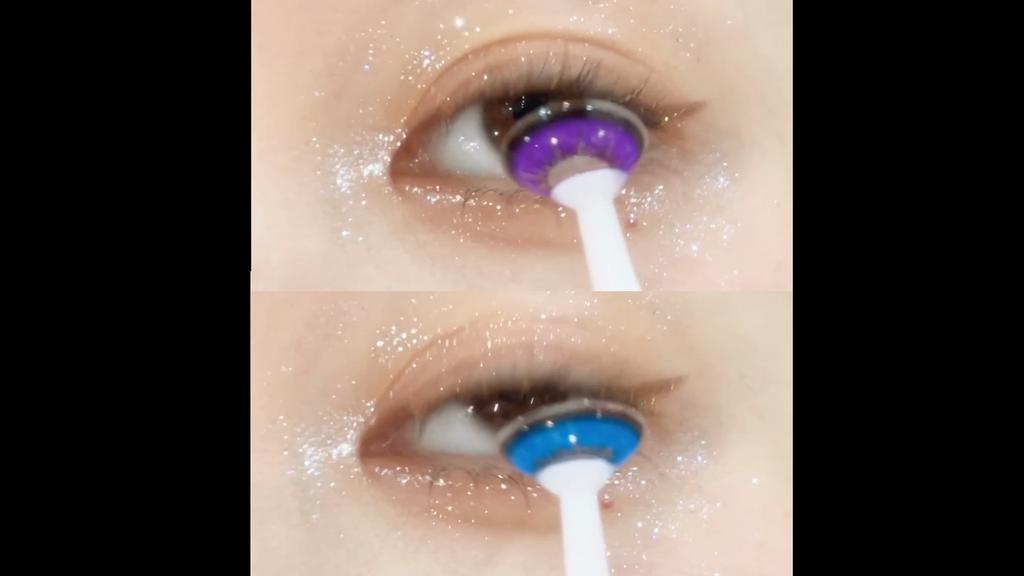 2 шт. цветные контактные линзы для косплея с футляром