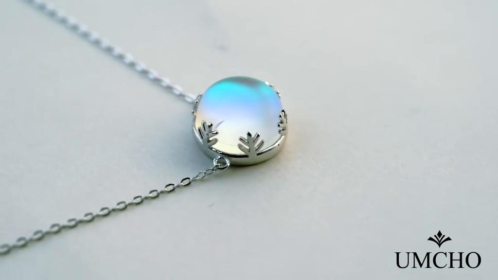 Umcho Aurora Borealis Necklace Pendant Elegant Jewelry for Women Birthdays Romantic Gift for Girl Friend