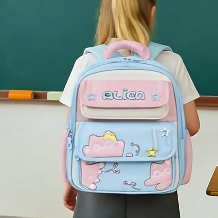Школьный рюкзак для начальных классов из дышащего водонепроницаемого нейлона для легкого комфорта