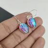 Australian Triplet Opal Gemstone Earrings, 925 Sterling Silver Earring, Handmade Boho Silver Jewelry Dangle Earrings, Birthday Gifts For Wife