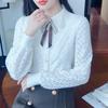 Модная и элегантная свободная кружевная рубашка для женщин на осень и зиму