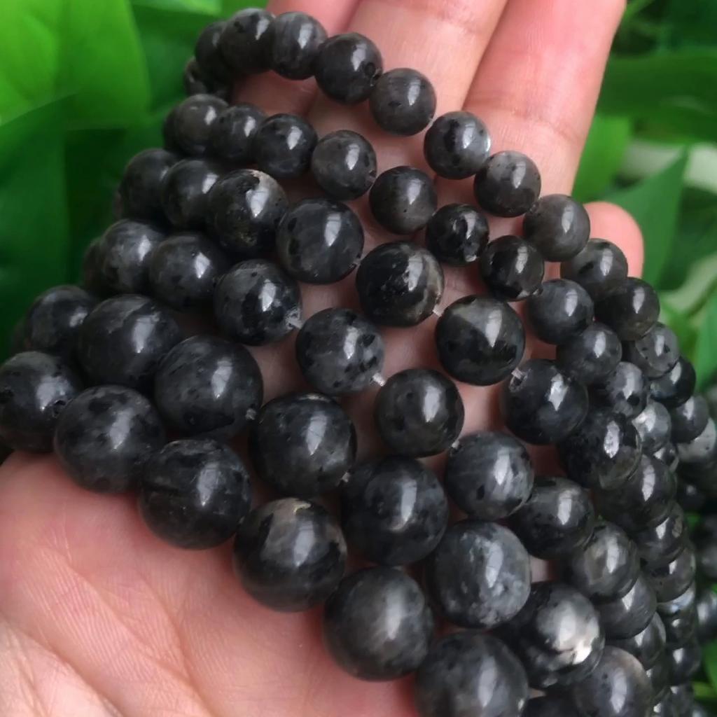 Labradorite Larvikite Stone 15 Inch Round  Beads For Jewelry Making 4/6/8/10/12mm Beads