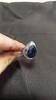 Кольцо с голубым сапфиром и драгоценным камнем, стерлинговое серебро 925 пробы, ювелирные изделия ручной работы, сплошное кольцо