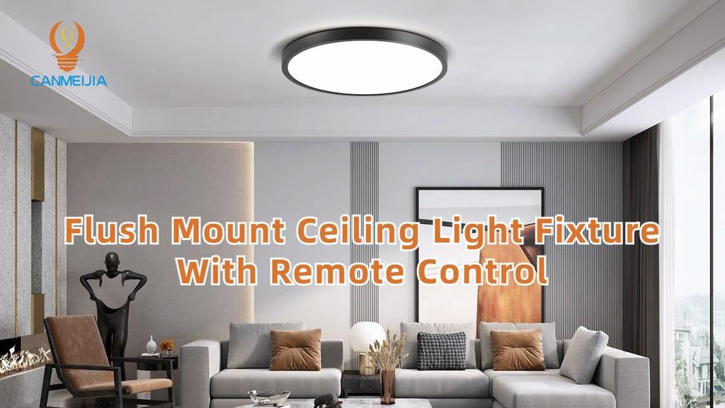 Умный светодиодный потолочный светильник, ультратонкий потолочный светильник с пультом дистанционного управления, затемняющая панель, потолочный светильник для спальни, кухни