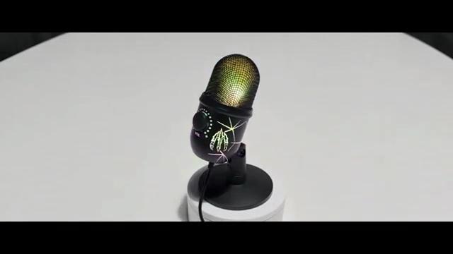 USB-микрофон Play Gaming Mic для ПК Mac PS4/5 Podcast Microphone с RGB-монитором Mute, шумоподавлением для записи и трансляции