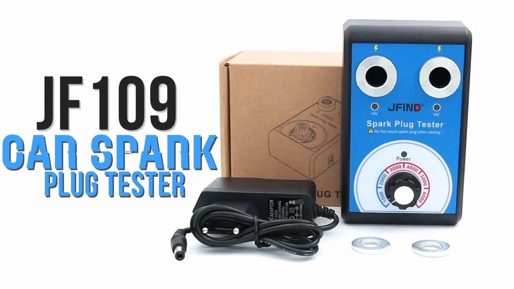 Car Spark Plug Tester with Auto Double Hole Detector Ignition Plug Analyzer 110V 220V for 12V Vehicles Spark Plug Analyzer