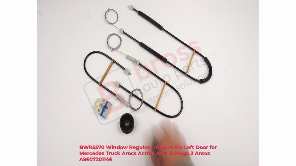 BWR5570 Window Regulator Repair Set Left Door for Mercedes Truck Arocs Actros Axor 2 Atego 3 Antos A9607201146
