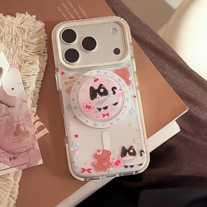 Цветные чехлы для телефона в мультяшном стиле для iPhone 16, iPhone 17 и iPhone 17 Pro Max