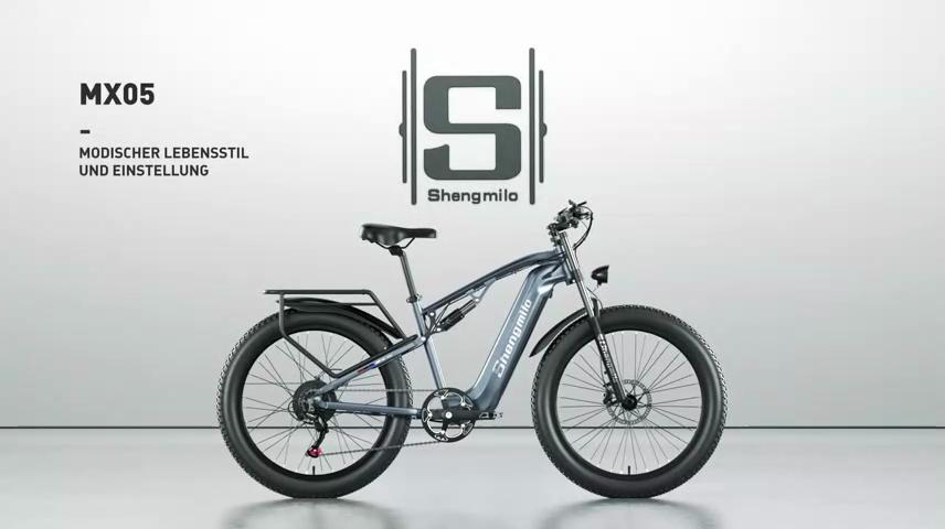 Shengmilo MX05 Adult Electric bicycle 48V17.5AH Battery City E-bike 26 Inch Fat Tire Electric Bike Men's E-Mountain Bicycle