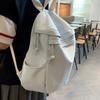 Женский рюкзак Студенческий однотонный школьный рюкзак