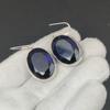Amazing Blue Sapphire Gemstone Earrings, 925 Sterling Silver Earring, Handmade Boho Silver Jewelry Dangle Earrings, Party Wear Gifts
