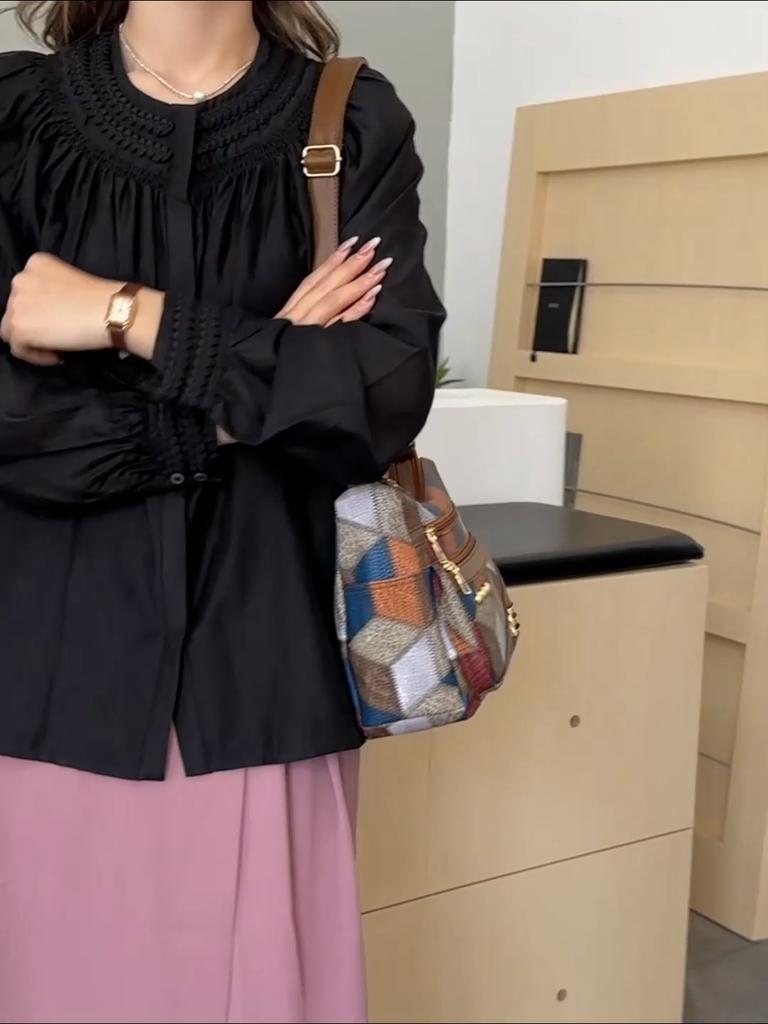 PU Soft Leather Women's Bag Shoulder Bag Middle-aged Mother Crossbody Bag