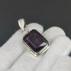 Подвеска из стерлингового серебра 925 пробы с аметистом, маленькая подвеска, серебряная подвеска с аметистом и драгоценным камнем для подарков