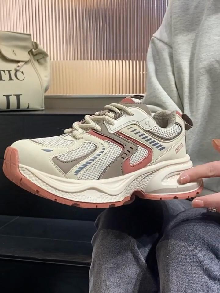 Thick Soled Women'ssneakers Shoes Breathable Running Shoes Women's Fashion Student Girls Shoes