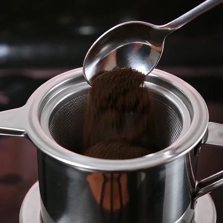 Вьетнамский кофейный фильтр-пин, Портативный капельный кофейник из нержавеющей стали для одной чашки, Вьетнамский кофейный капельник