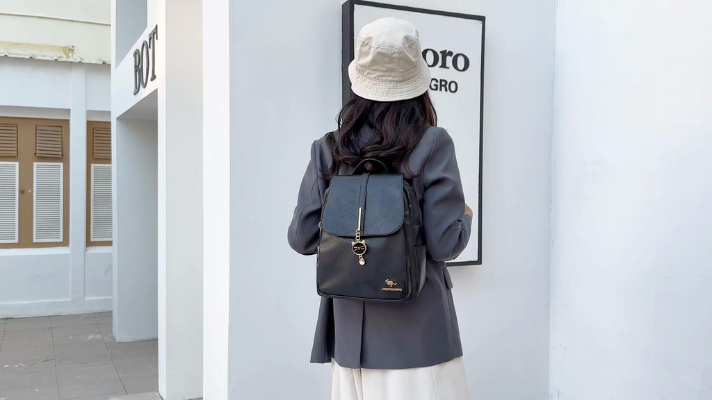 Рюкзак из мягкой кожи, женский рюкзак большой вместимости, студенческий школьный рюкзак