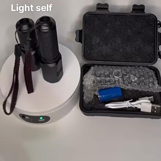 Суперяркий Мини-фонарик LED, перезаряжаемый через USB, с зумом, 3 режима, водонепроницаемый, для кемпинга, рыбалки на открытом воздухе